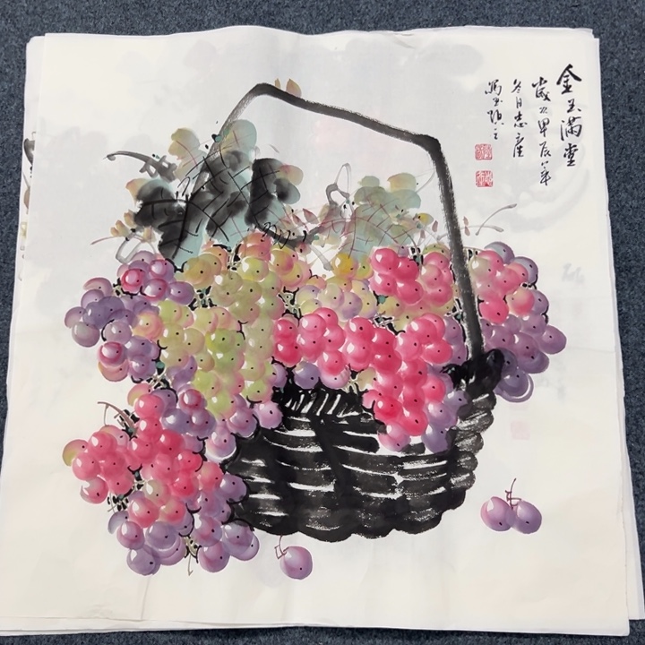 国画纯手绘字画国画宣纸