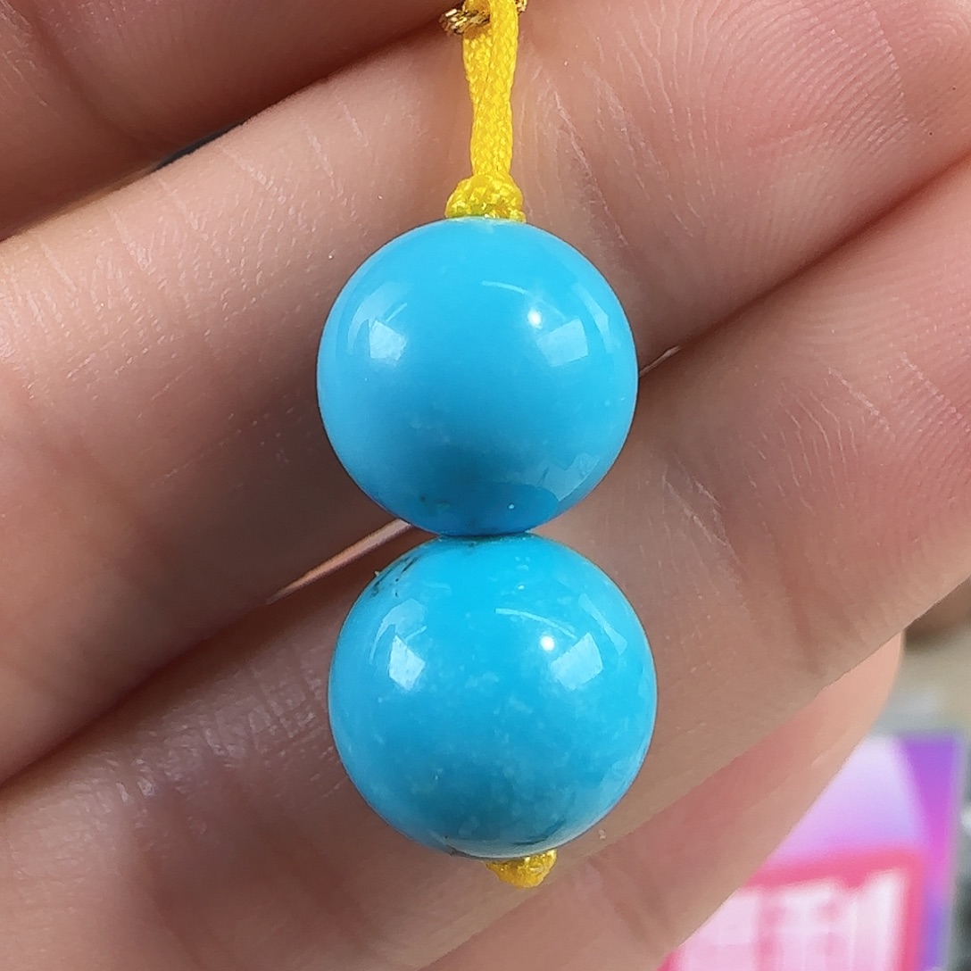 绿松石未镶嵌珠宝奇石10mm+