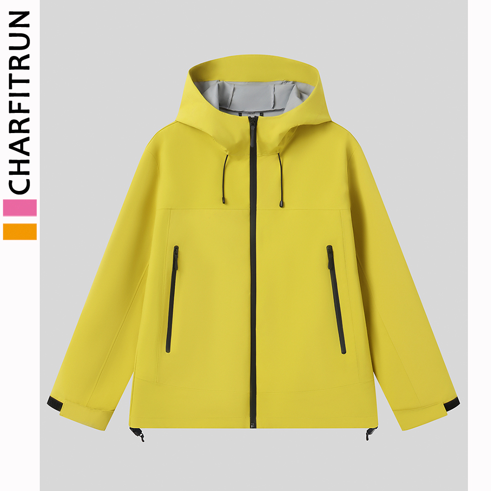 Charfitrun鸟家同款秋冬男女压胶防风防水硬壳冲锋衣户外运动外套