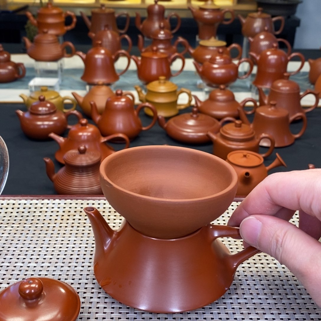 紫砂茶壶静**深潮州手拉壶