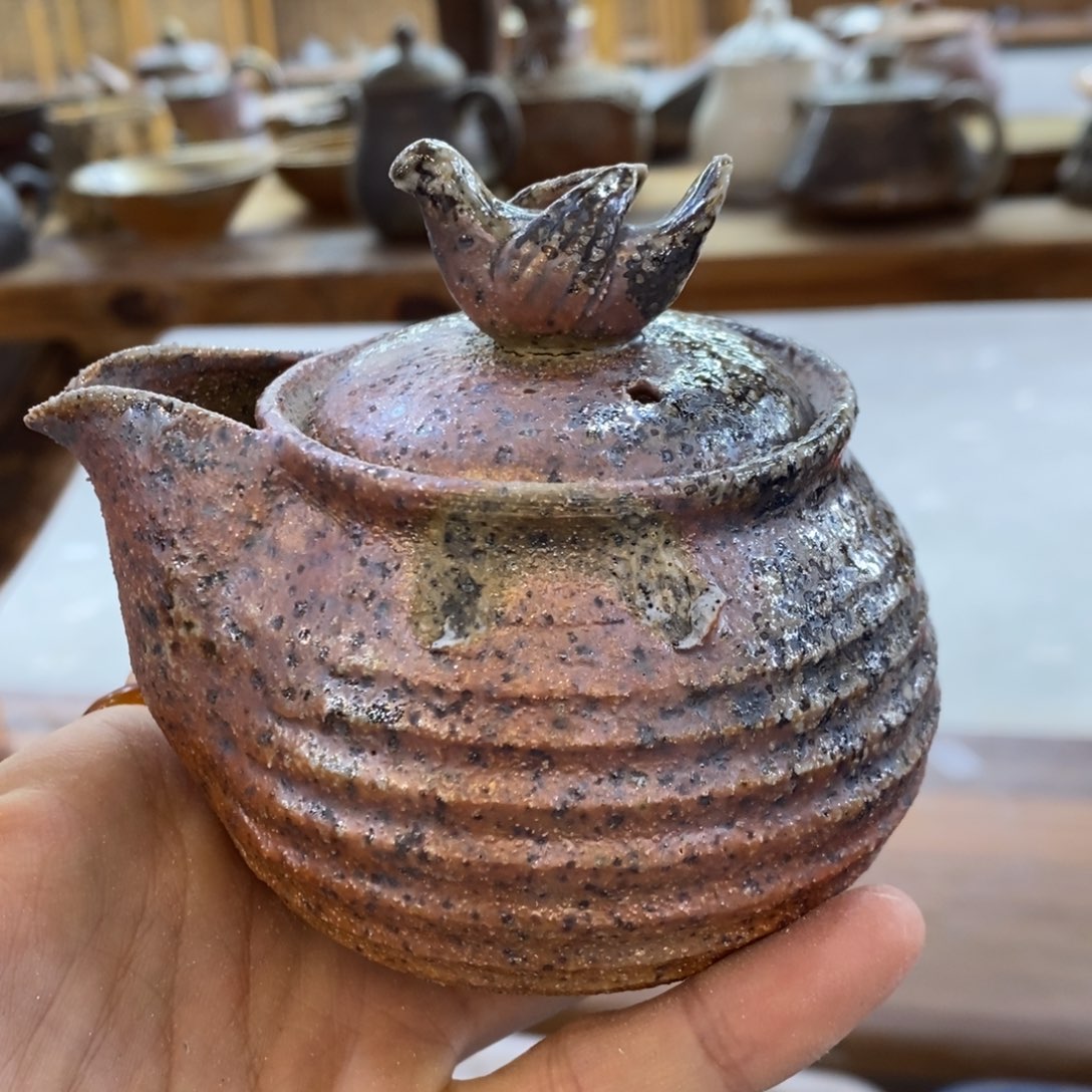 陶园柴烧 精品高货552瑕磕到了掉了