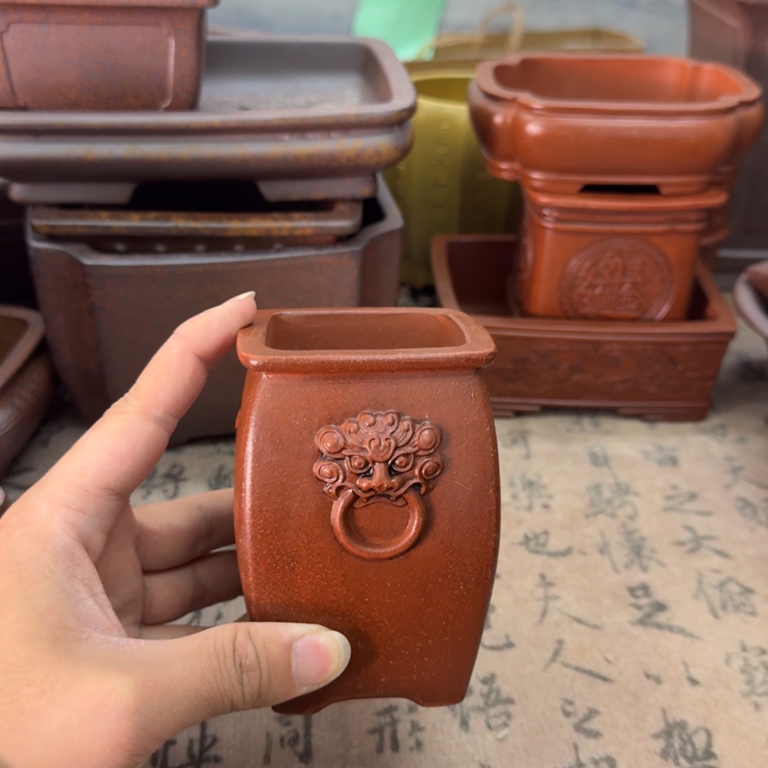 紫砂花盆宜兴紫砂正品花盆6x10