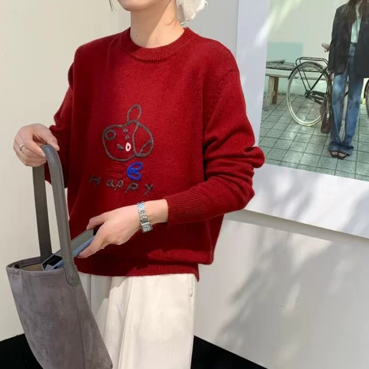 【立体钩花新年毛衣～】蜜熊绒～高货