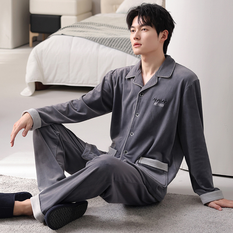 【品牌高货青沧】男士高品质海岛绒家居服时尚家居服秋冬睡衣爆款