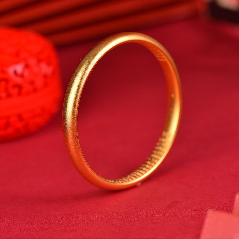 足银手镯 泥鳅背内心经手镯经典时尚甜美气质轻奢传承工艺不掉色