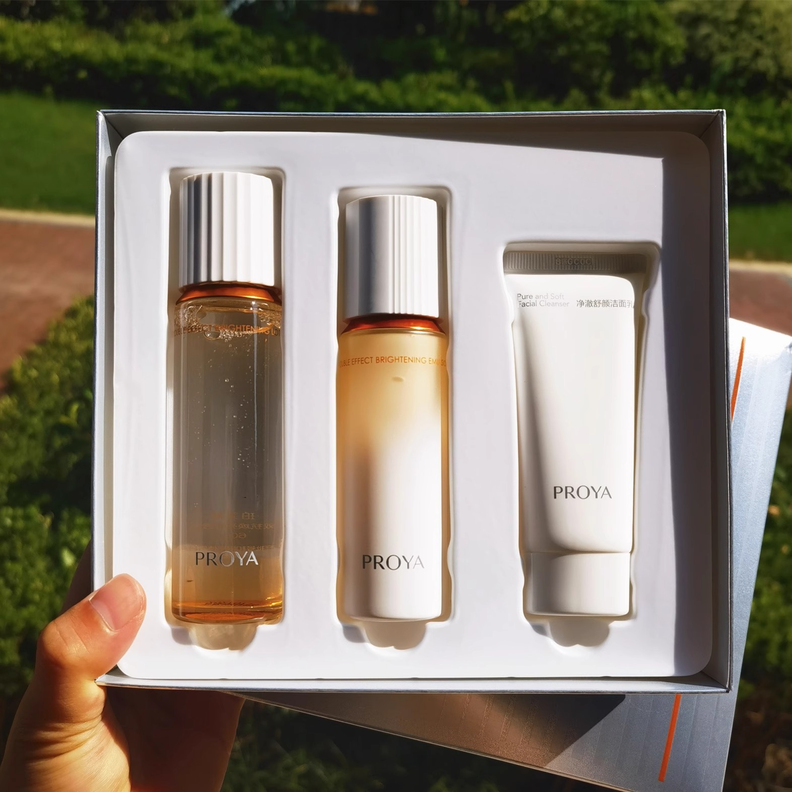 珀莱雅双抗水乳小美盒礼盒护肤品套装精华补水保湿提亮2.0