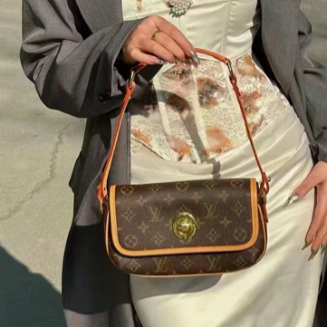 95新 LouisVuitton/路易威登 金豆腋下小号单肩包/全原/95新