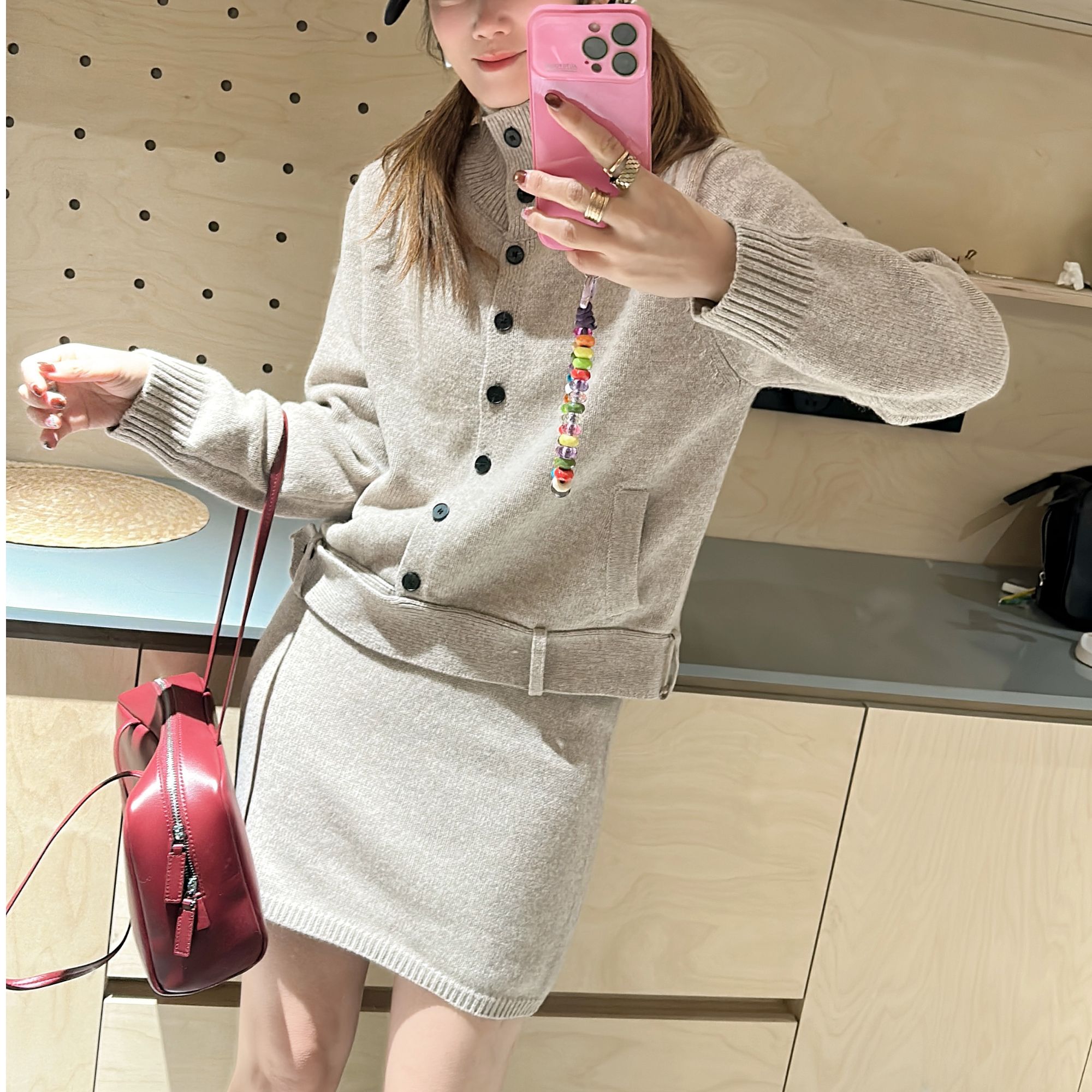 3【大小姐家】欧韩货羊毛时尚套装538284