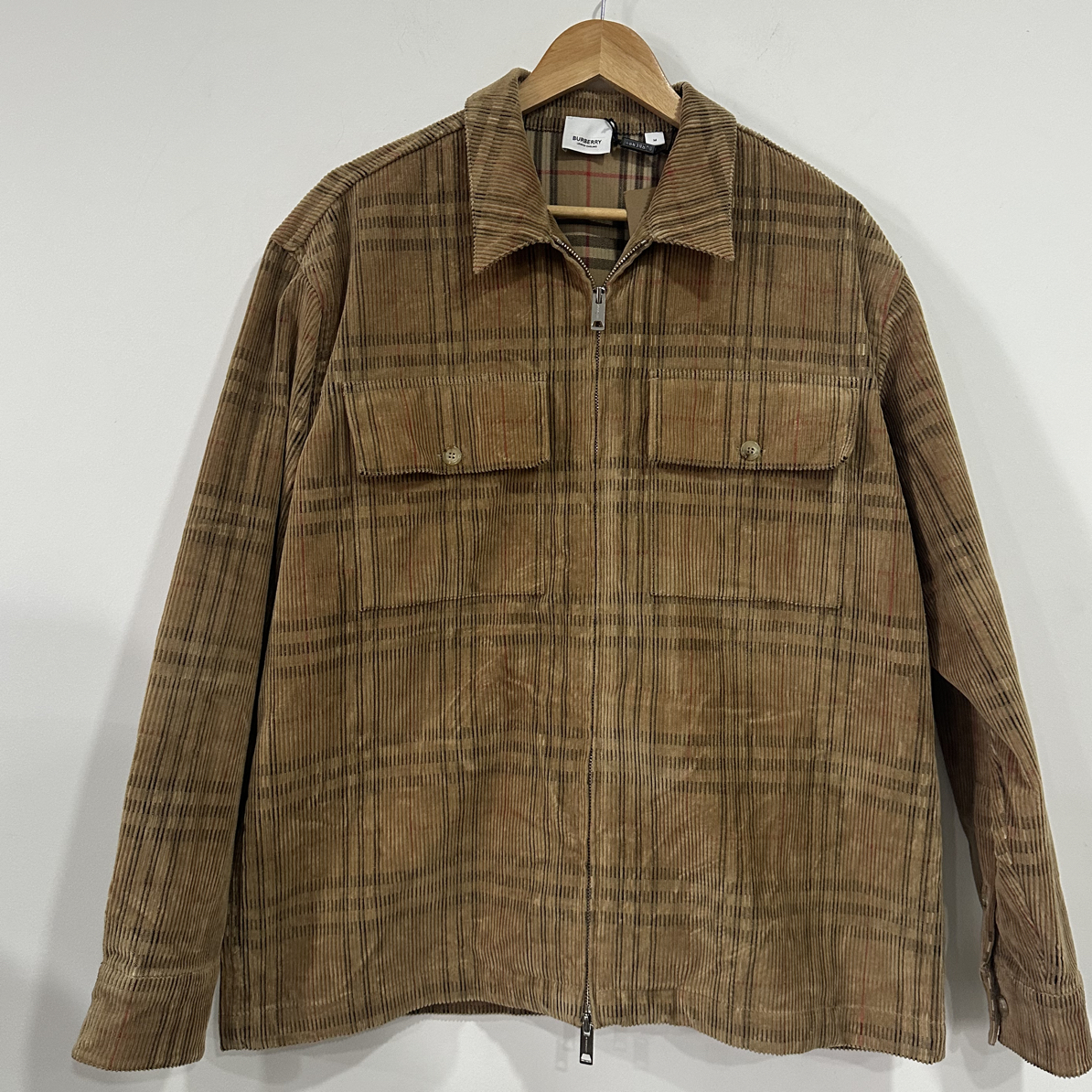未使用 BURBERRY/博柏利 新款灯芯绒夹克 全新 m