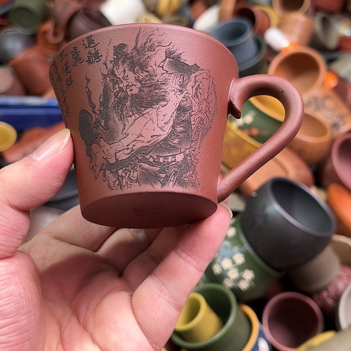 紫砂茶杯全手工紫砂主人杯