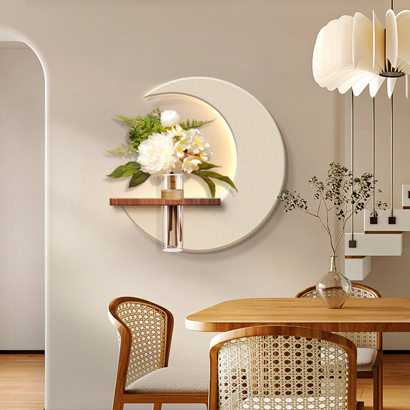 奶油培绿植立体砂岩装饰画适合客厅餐厅玄关走廊