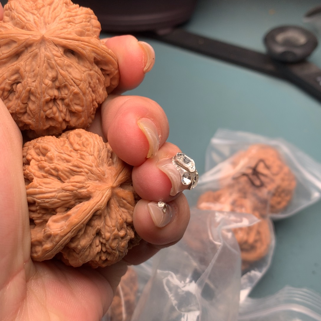 文玩核桃把件粗筋修4849