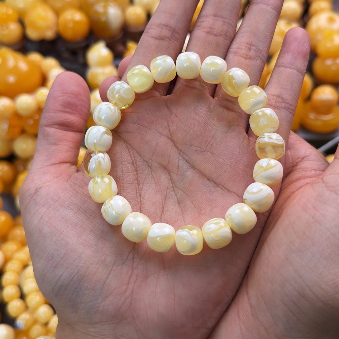 琥珀未镶嵌珠宝奇石11mm同料