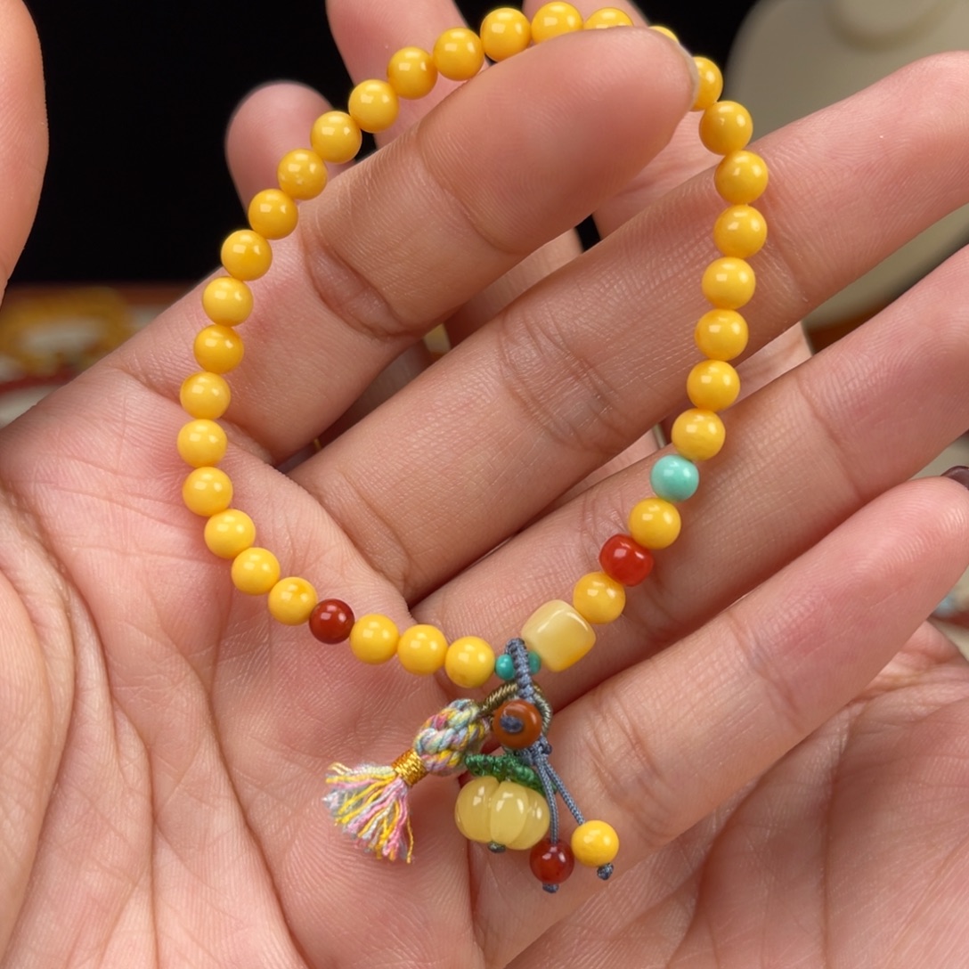 蜜蜡未镶嵌手链蜜蜡