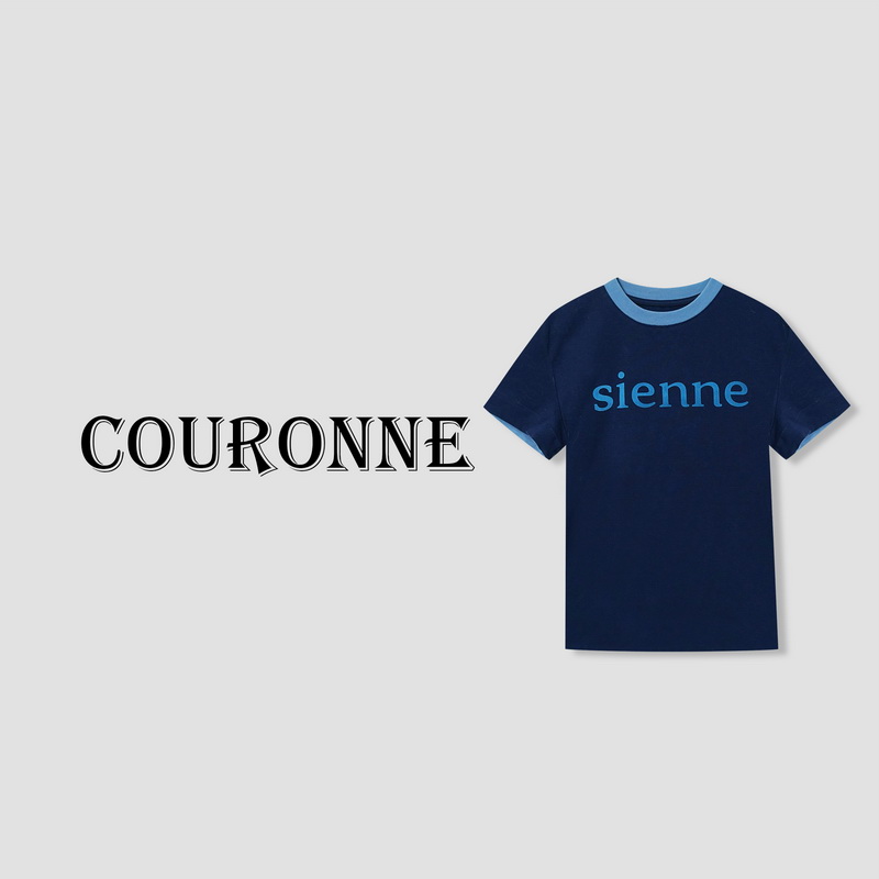 【小熊】-春夏设计感潮酷字母修身百搭简约圆领短袖上衣31135