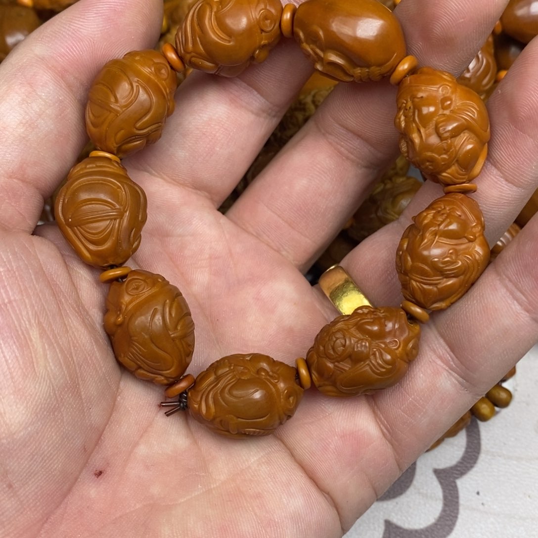 橄榄核手串/手链橄榄核橄榄核雕刻强