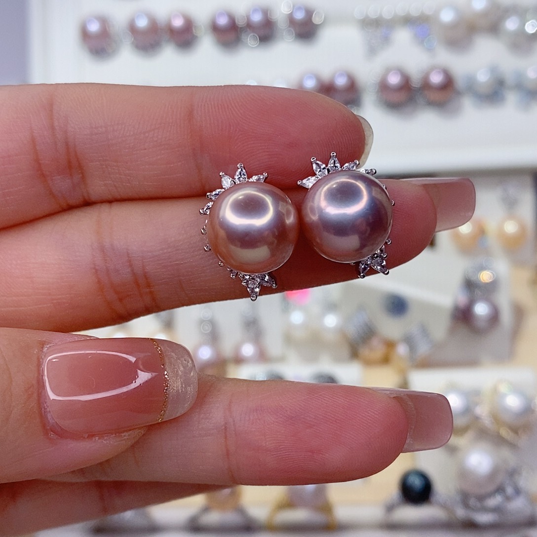 淡水珍珠未镶嵌耳饰