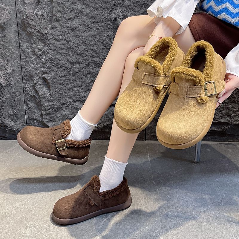 内增高勃肯鞋女2025新款秋季百搭休闲鞋一脚蹬懒人博肯休闲鞋B688