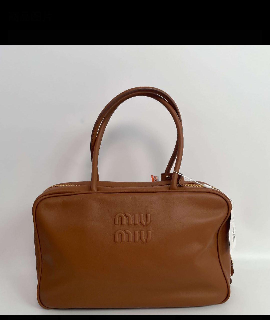 miumiu大号焦糖色保龄球·缪缪·99新·22235091miumiu包包