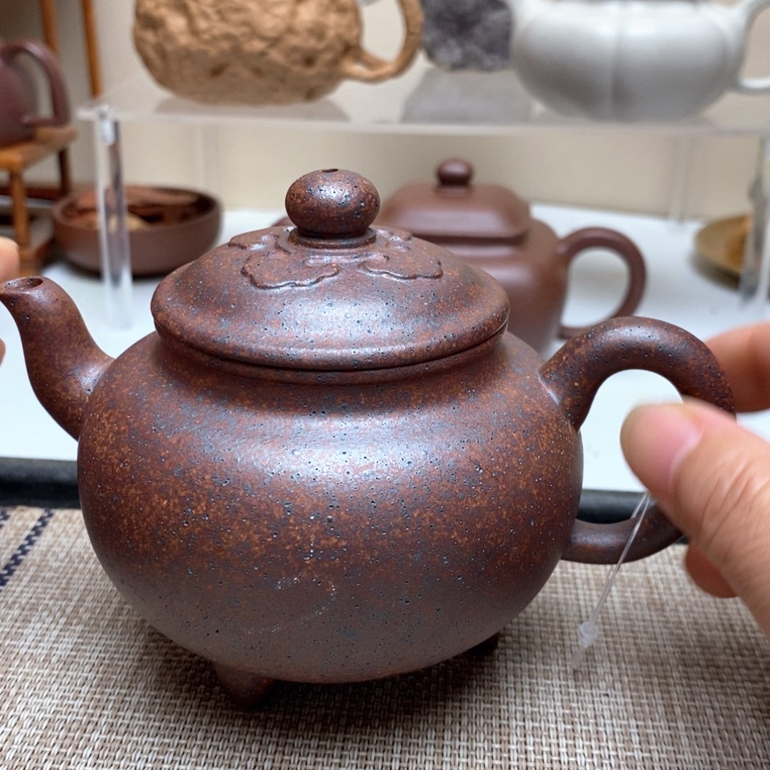 猫***哚茶壶紫砂260毫升无添加高温红麻子333