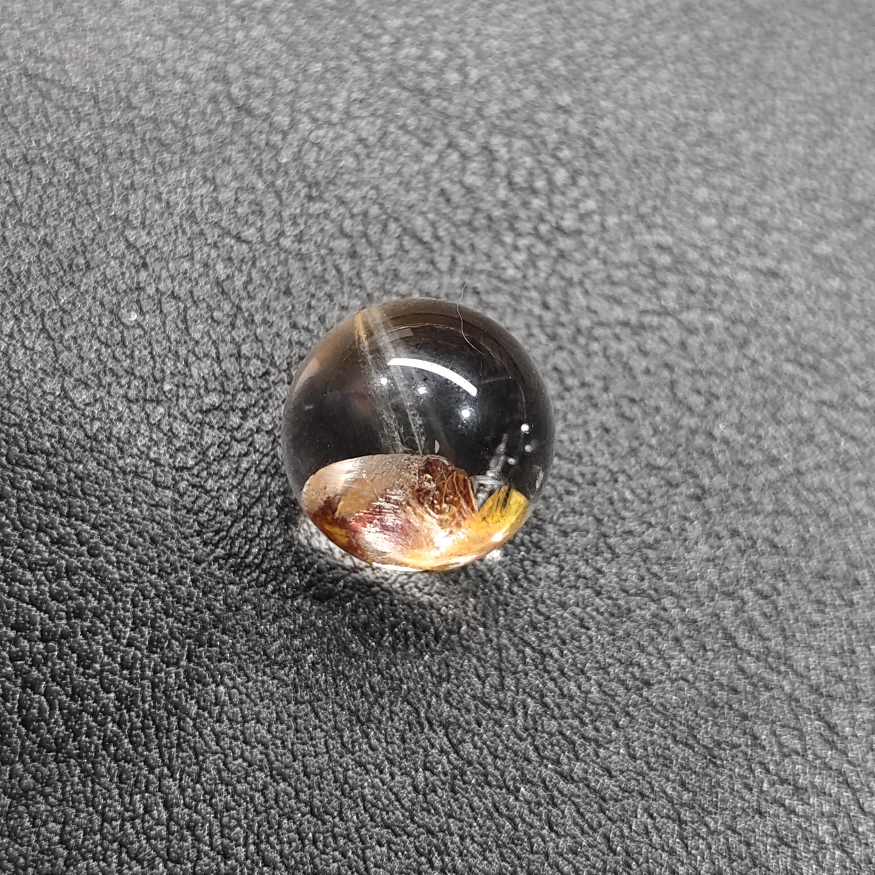 红胶花兔毛共生水晶