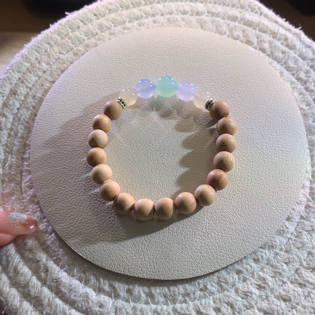 散珠翡翠天然缅a糖果半串