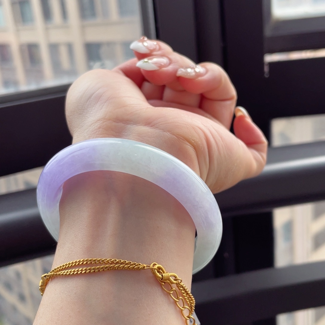 未镶嵌手镯翡翠11号冰春彩