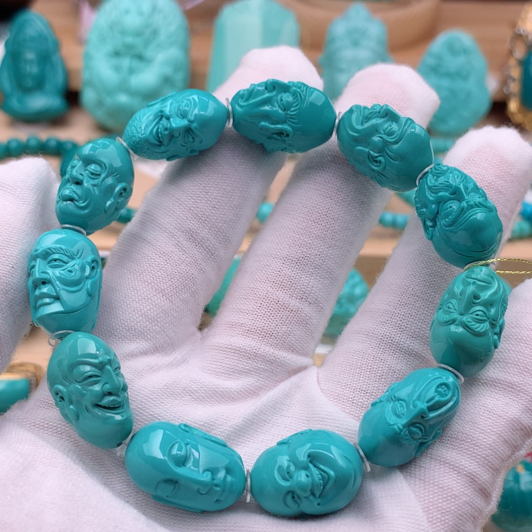 绿松石珠宝奇石未镶嵌