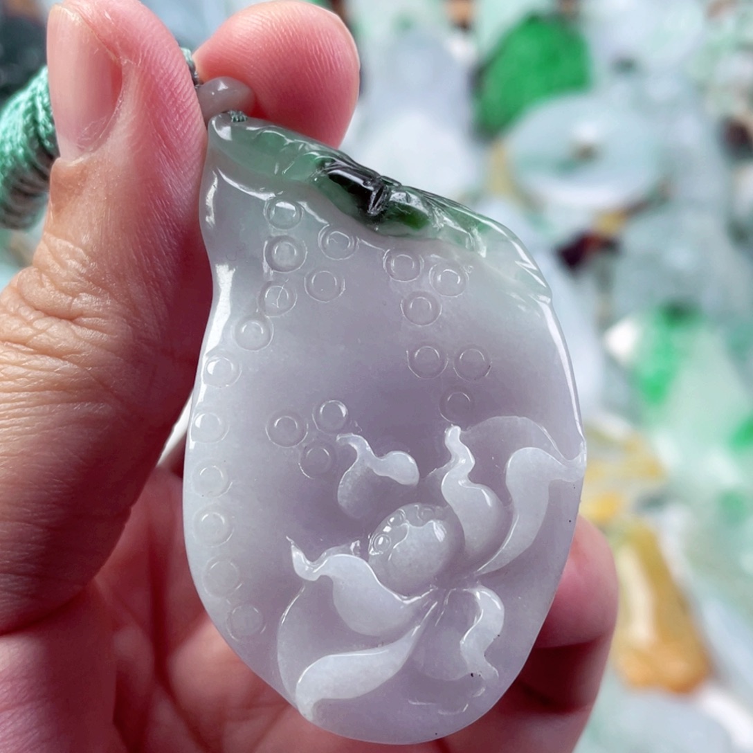 翡翠未镶嵌吊坠(不含链)