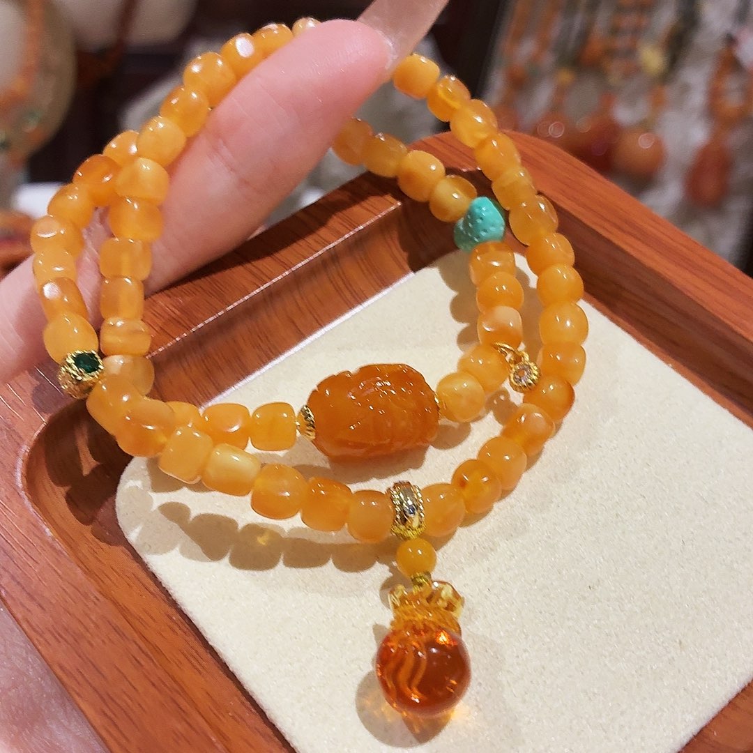 蜜蜡未镶嵌手链手串