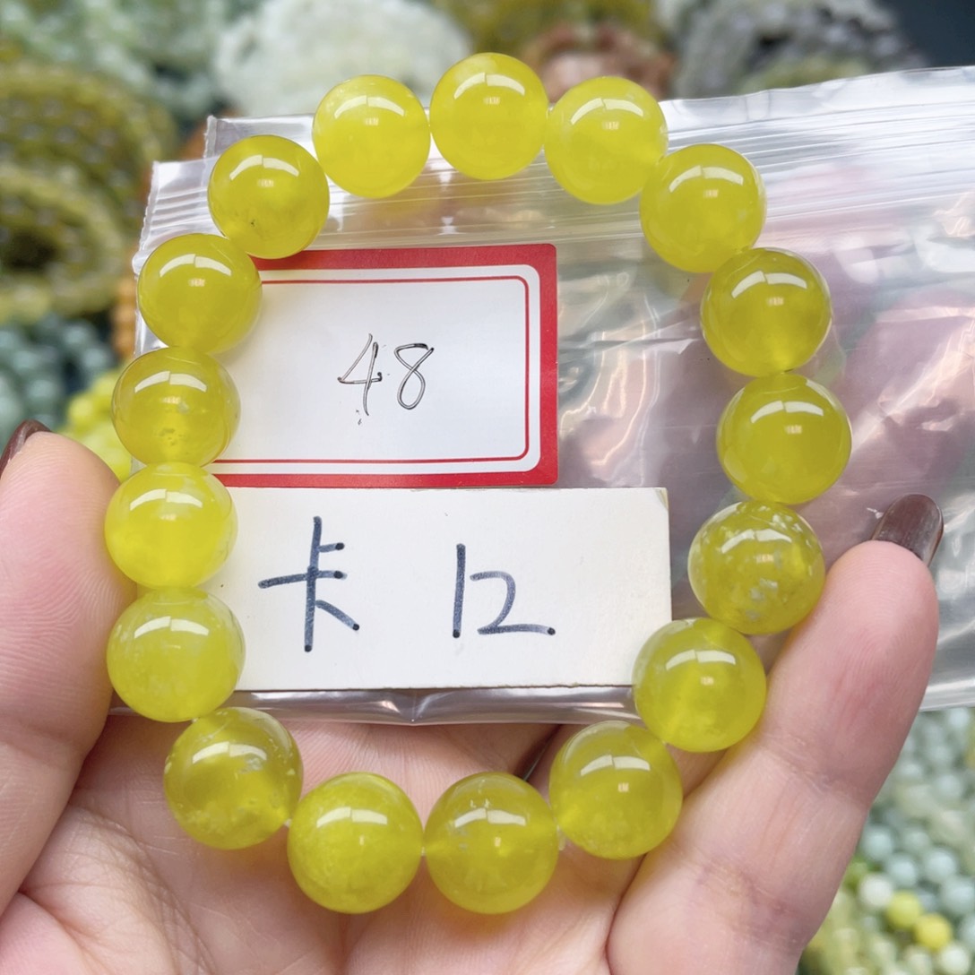 未镶嵌蛇纹石玉手串