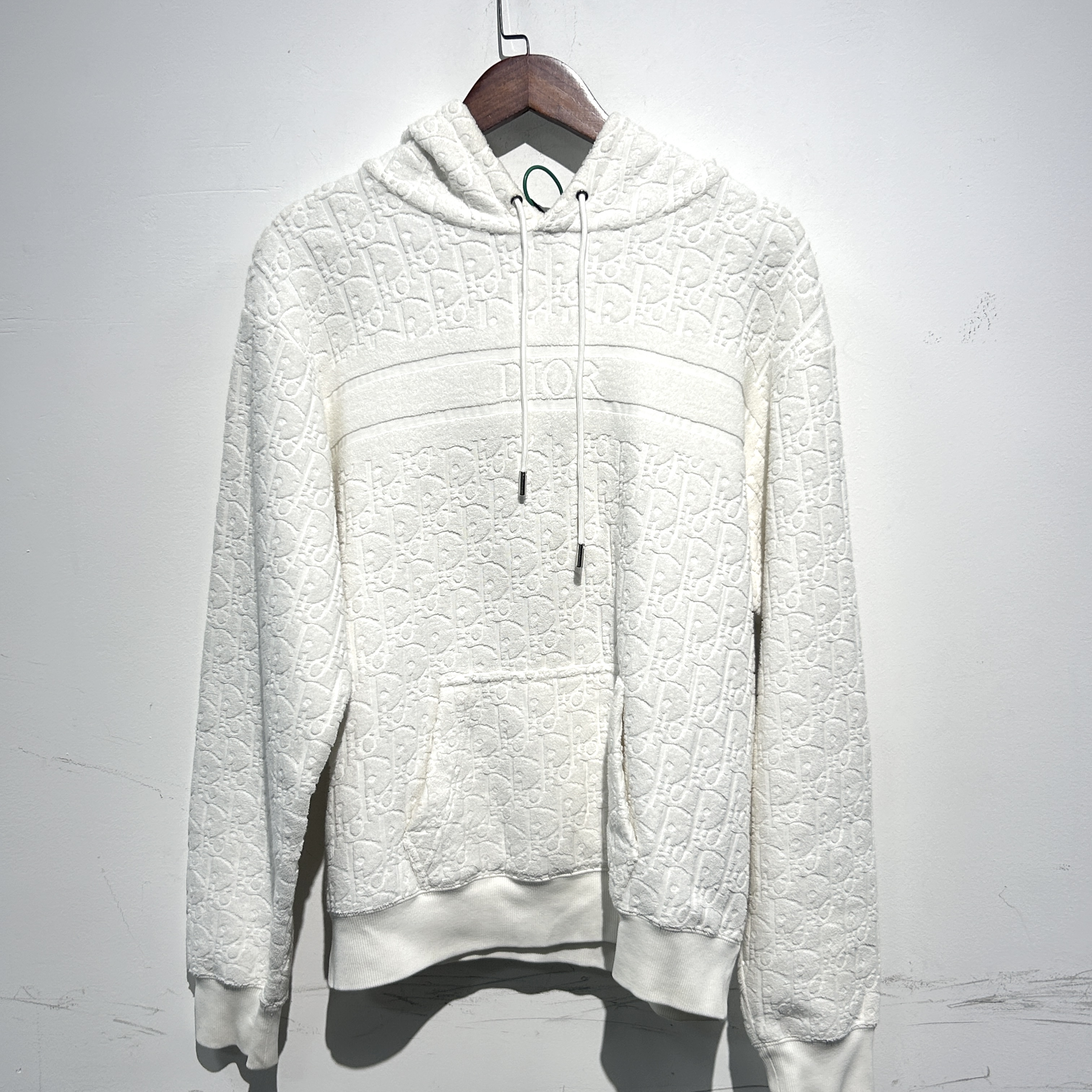 99新 DIOR/迪奥 Dior迪奥满印毛巾帽衫 尺码：L