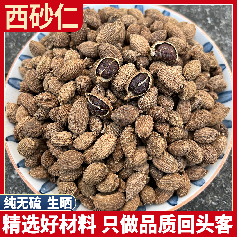 西砂仁新货春砂仁广砂仁春沙仁毛砂仁西砂仁专用煲汤香料调料阳春