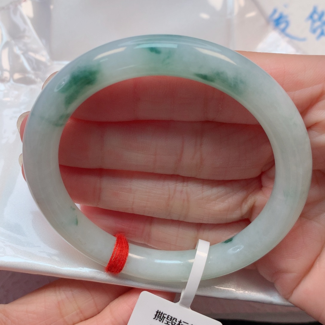翡翠手镯未镶嵌54.9圆条
