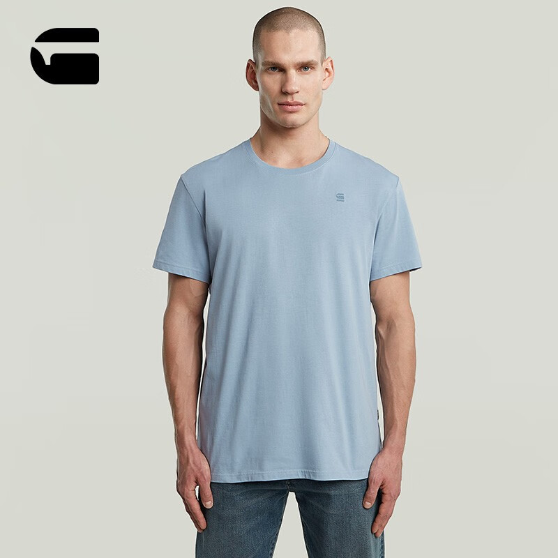 G-STAR RAW25年秋季新款品质Base-S舒适T恤男弹力轻质透气百搭棉