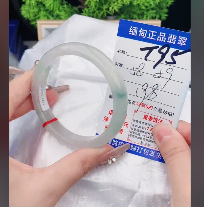 T95缅甸翡翠手镯处理198/条【一物一证】实物以直播间为准