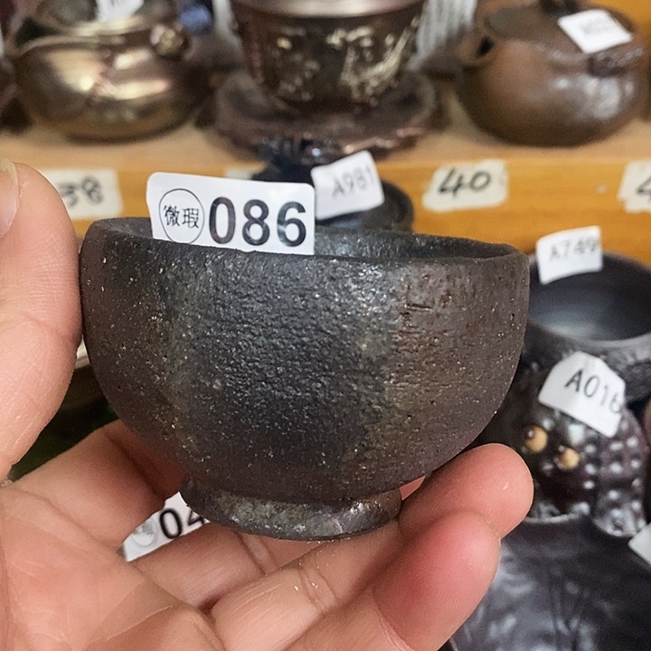 紫砂茶杯柴烧纯手工086
