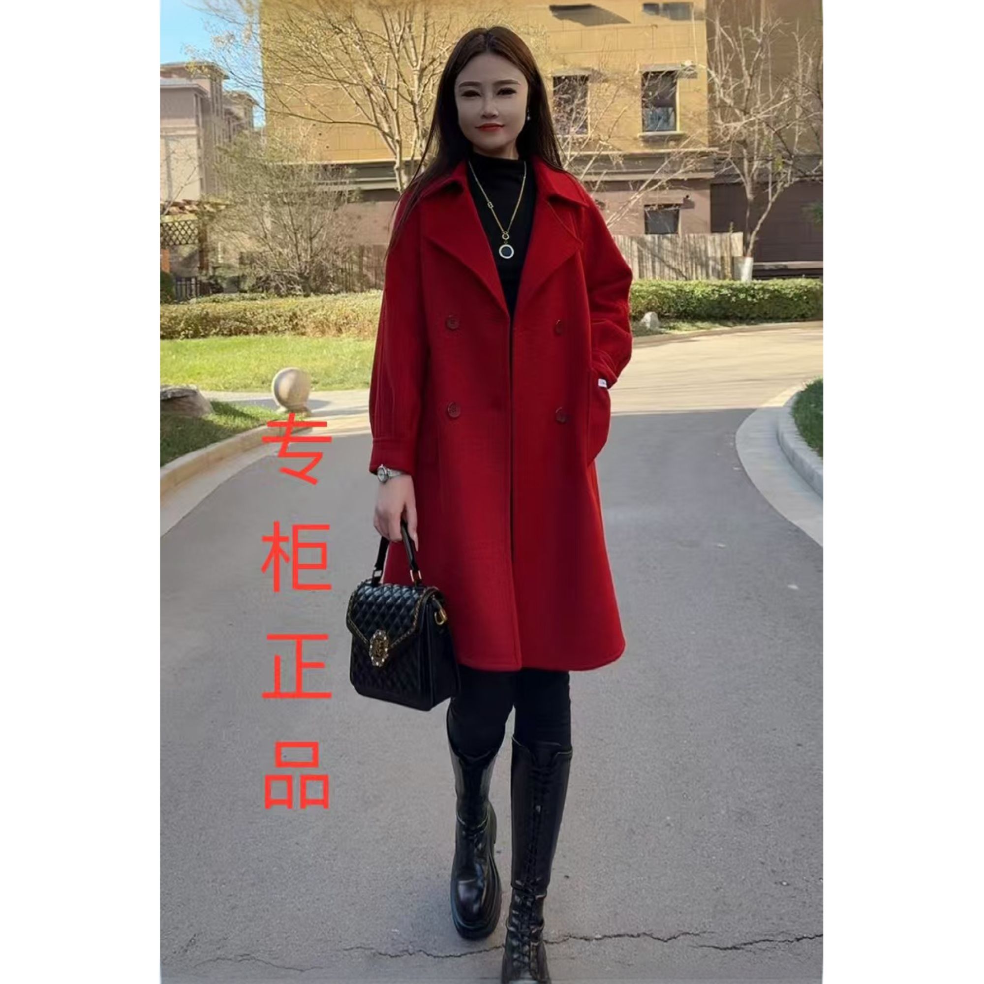 【春季新款】2025韩版宽松遮肉肉显瘦洋气百搭中长款大衣女外套926