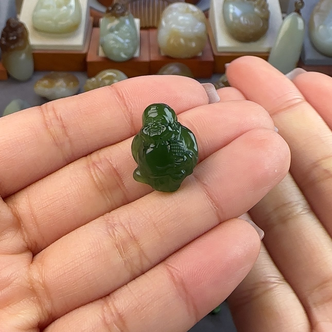 【闪购商品】和田玉（碧玉）颈饰未镶嵌云*