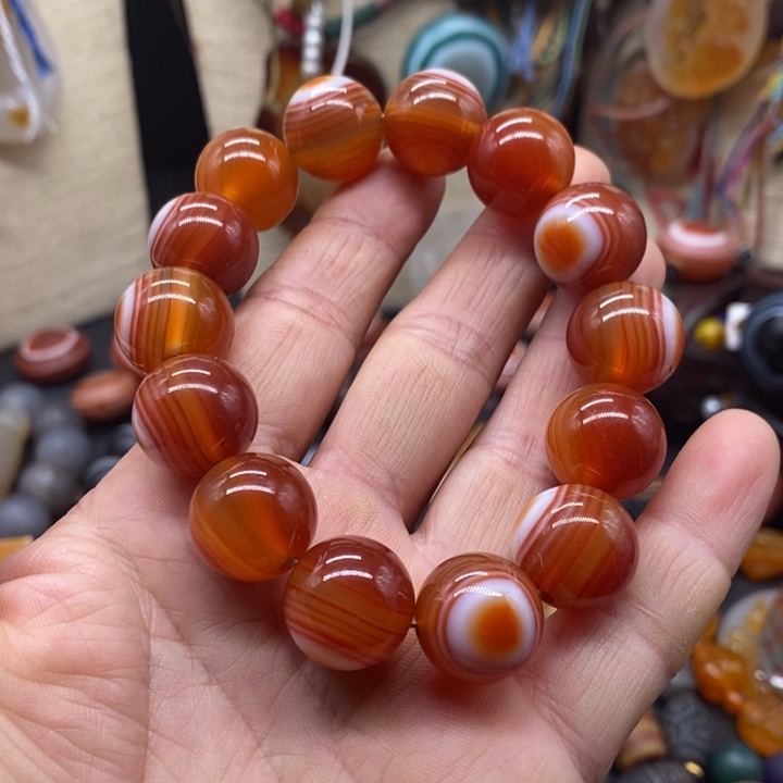 玛瑙/玉髓颈饰未镶嵌小*五