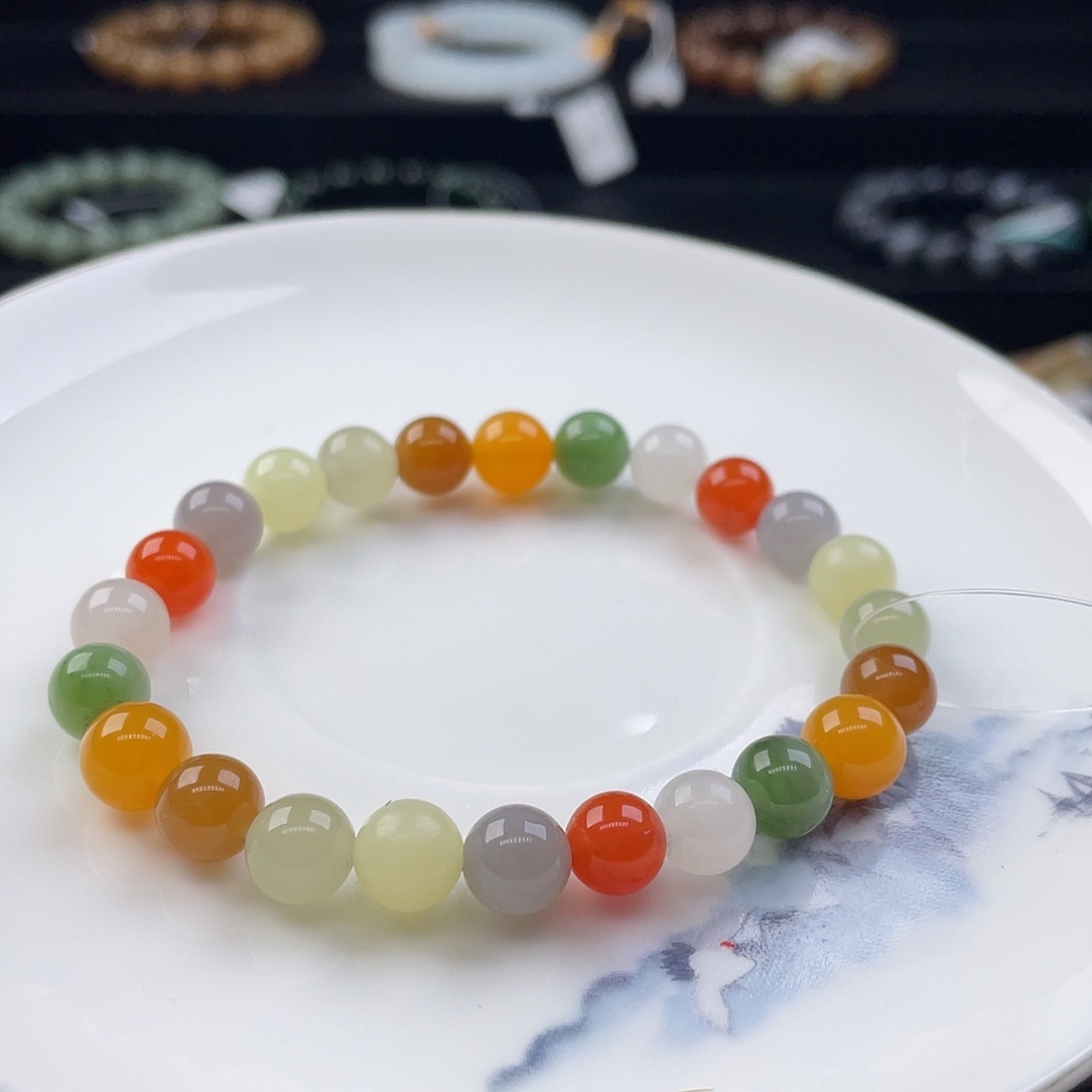 和田玉手串未镶嵌