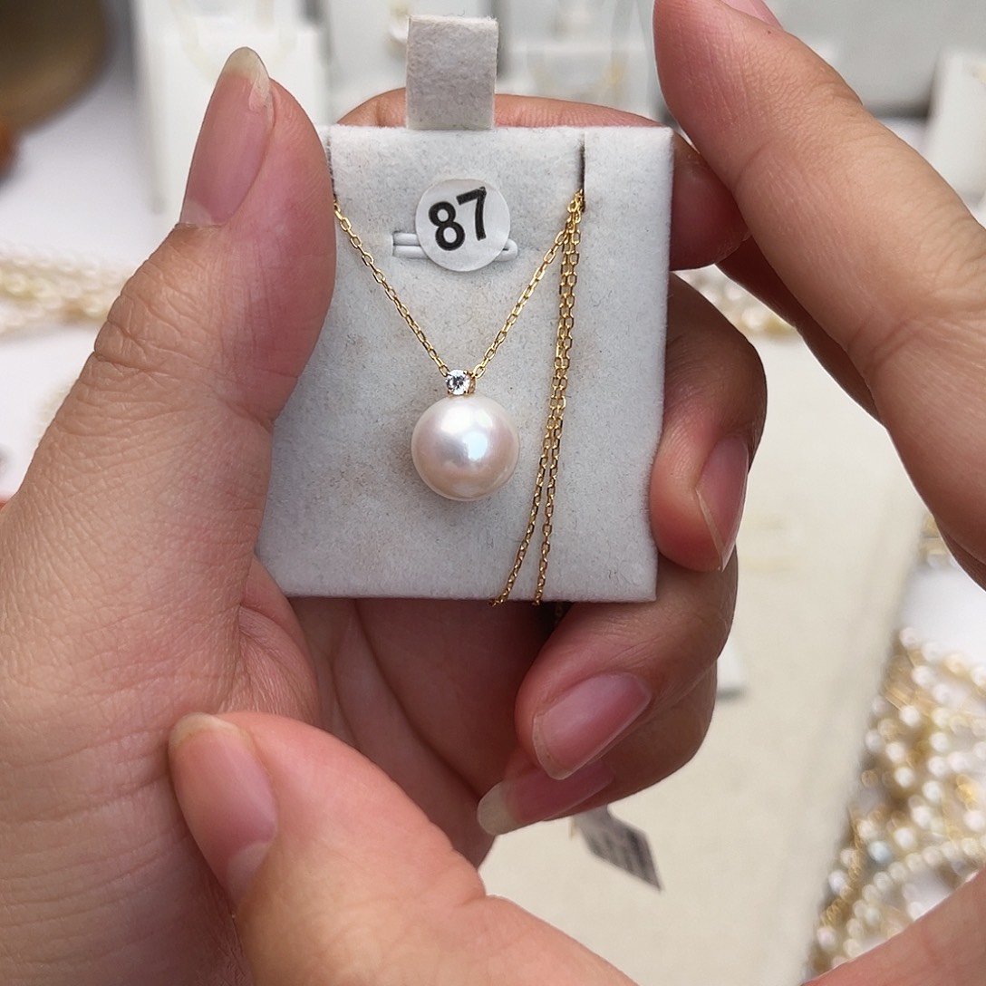 18K金镶嵌颈饰淡水珍珠