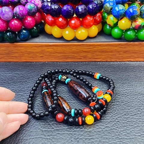 手饰玛瑙未镶嵌九眼藏珠