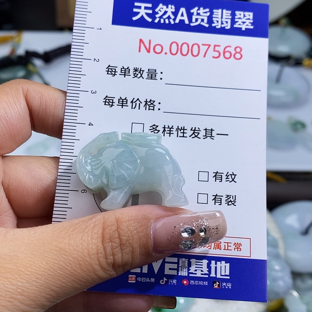 翡翠未镶嵌颈饰7568