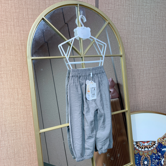 AU294  宝宝灰色韩国棉九分裤子    夏款