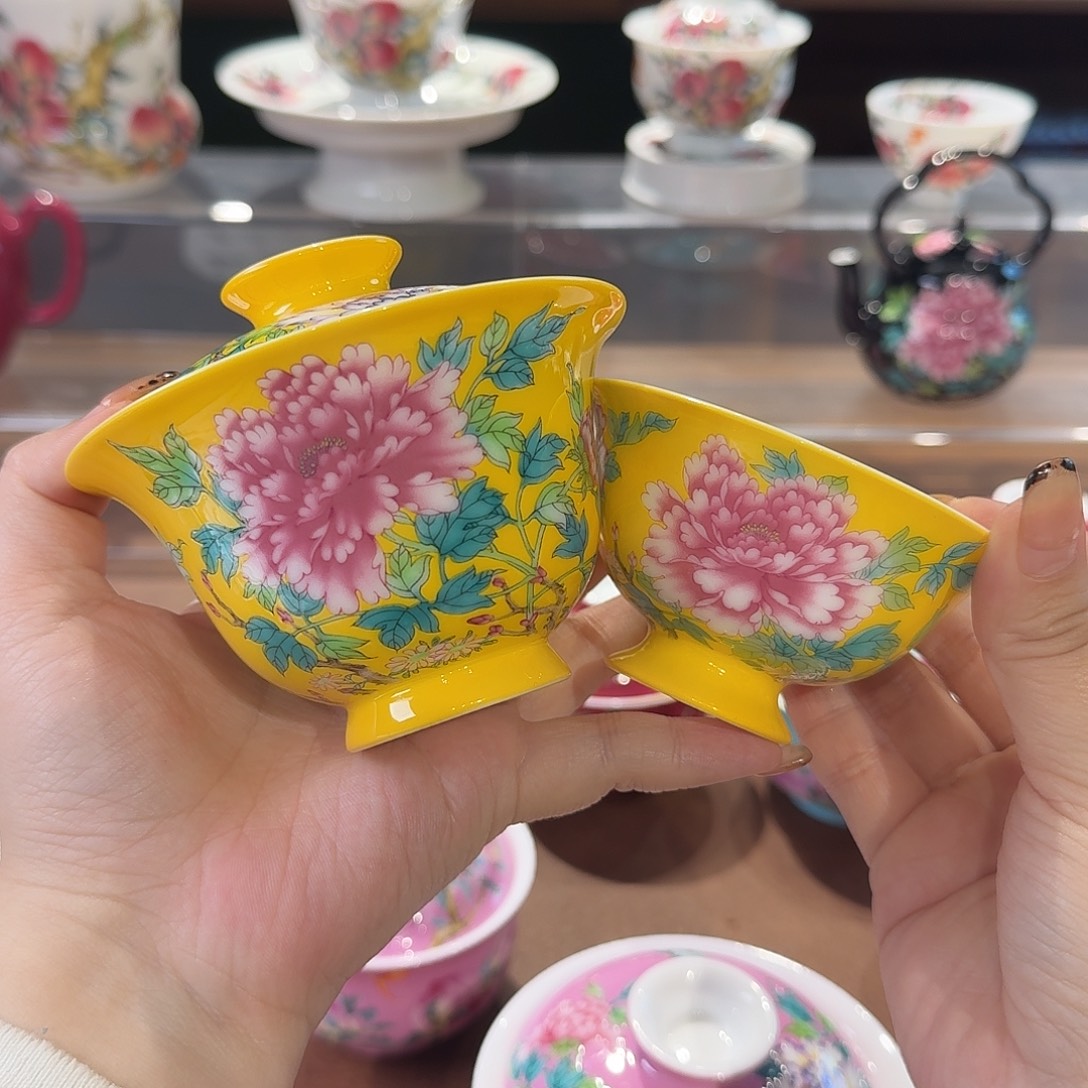 珐琅彩茶具疼杯茶都茶具茶具