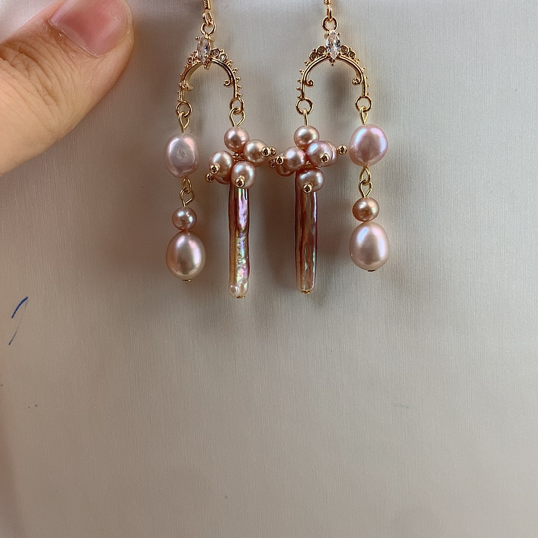 未镶嵌耳饰淡水珍珠