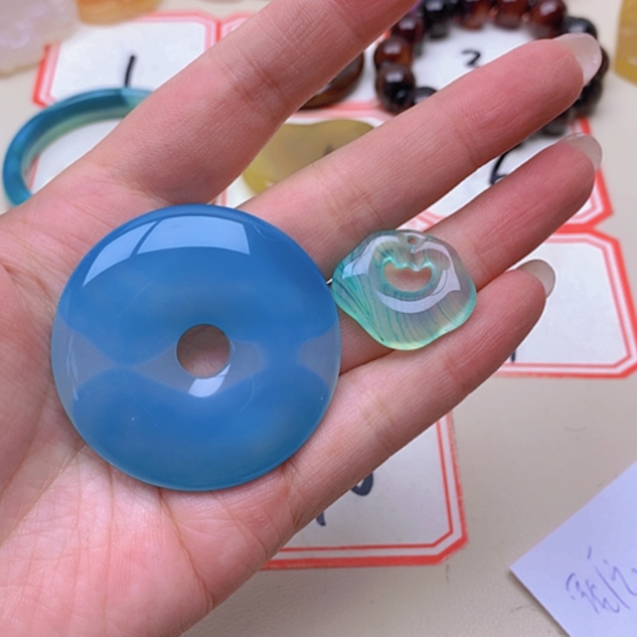 【闪购商品】未镶嵌玛瑙/玉髓珠宝半成品星****3