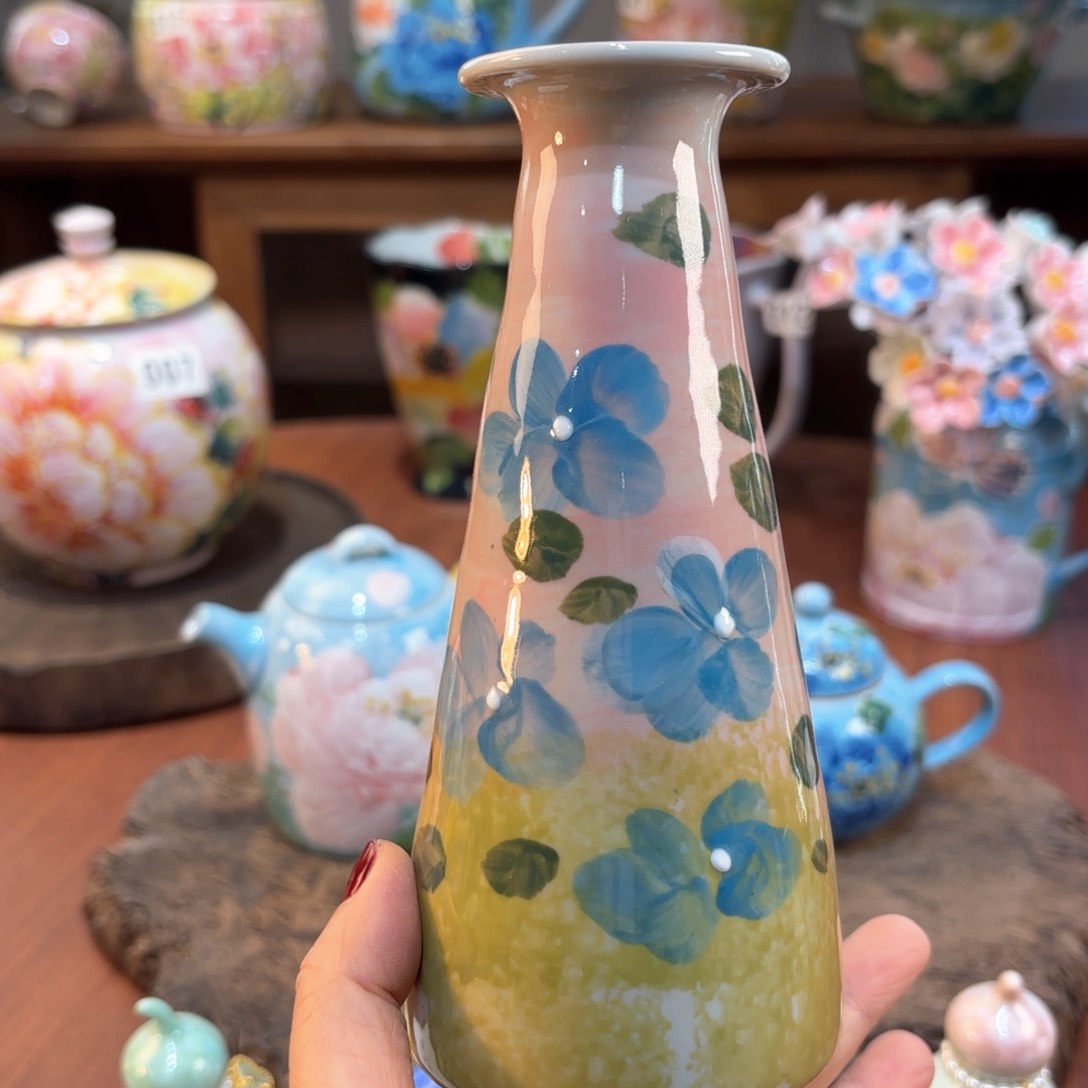 景德镇手绘高温釉下彩陶瓷茶具