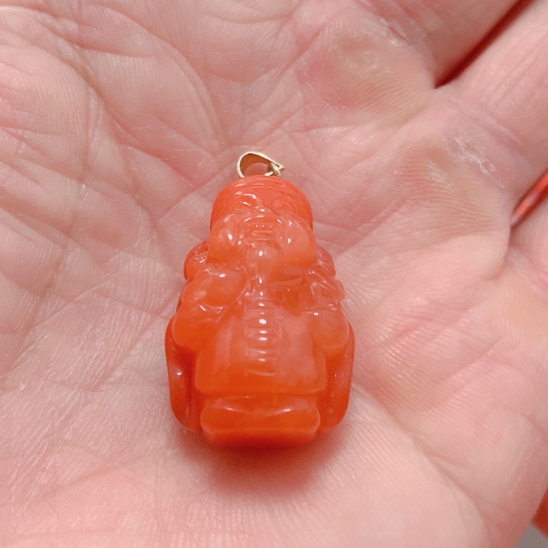 南红玛瑙吊坠(不含链)银S925镶嵌